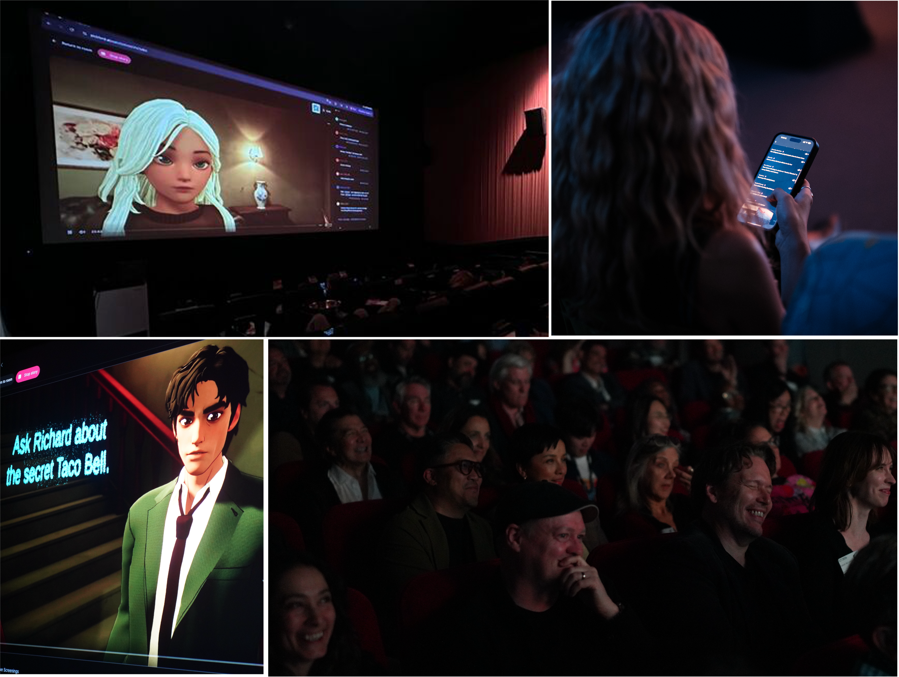 LaughLoop live generative storytelling sessions with participating audiences